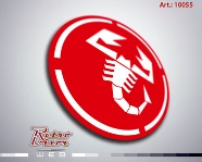 Calco Abarth Logo Red